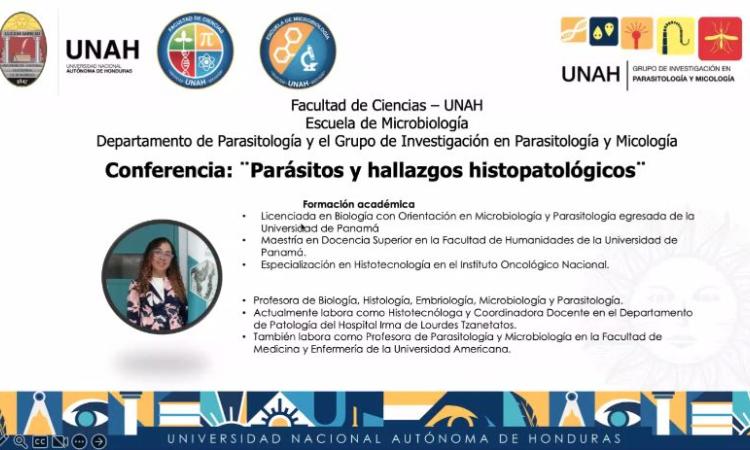 UNAH desarrolló seminario "Parásitos y hallazgos histopatológicos", con apoyo de experta en microbiología y parasitología