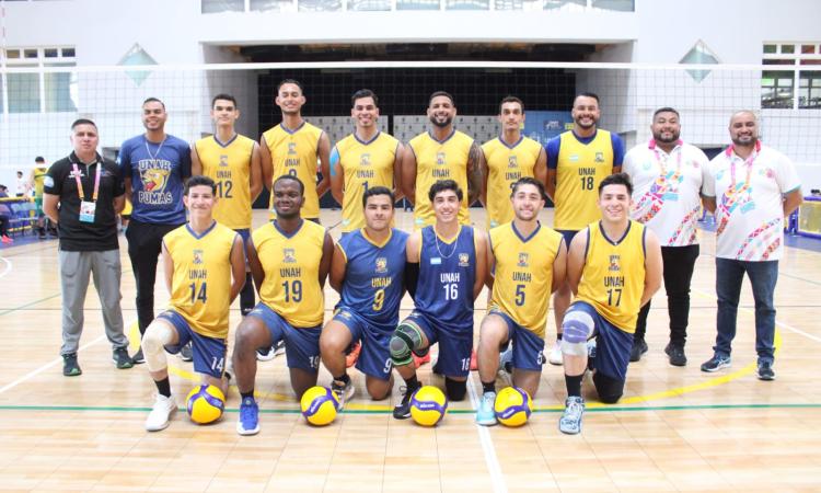 UNAH gana su primer encuentro de Volibol masculino
