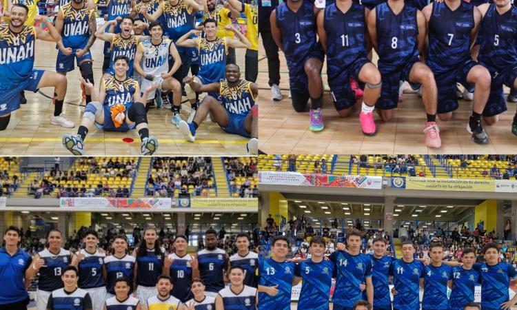 UNAH, UNED, UCR y TEC a semifinales de Volibol masculino