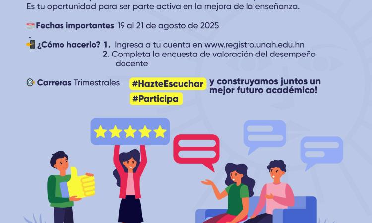 ¡Evalúa a tus profesores y sé parte del cambio en la UNAH!