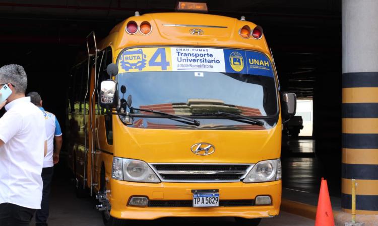 UNAH pone en marcha el proyecto Mi Bienestar con servicio de transporte universitario