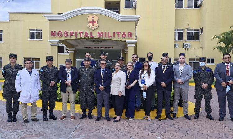 UNAH y Hospital Militar sientan las bases para la firma de un convenio de cooperación interinstitucional