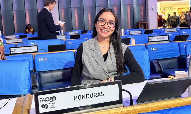 Egresada de la UNAH representó a Honduras en evento internacional de la FAO 