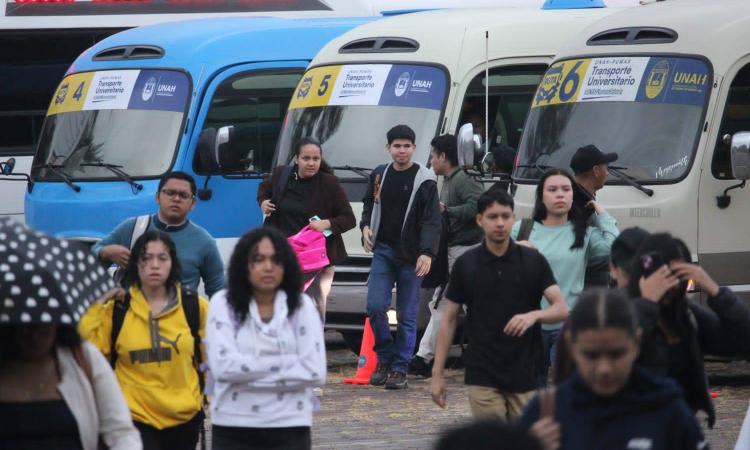 Estas son las nuevas rutas del transporte universitario gratuito de la UNAH