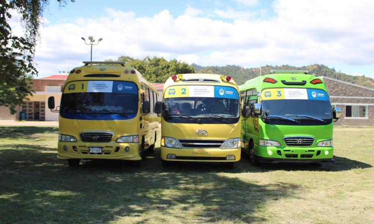Conoce los puntos de las rutas de los buses de la UNAH en los campus a nivel nacional 