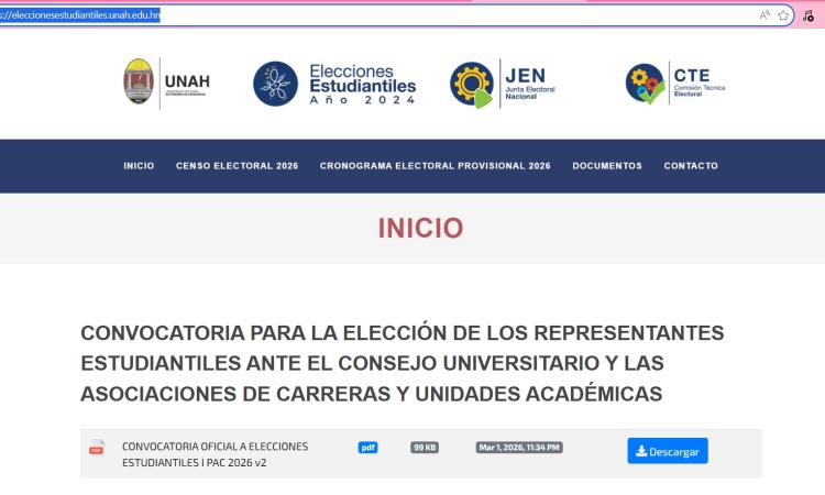 Comienza la campaña para Elecciones Estudiantiles en la UNAH