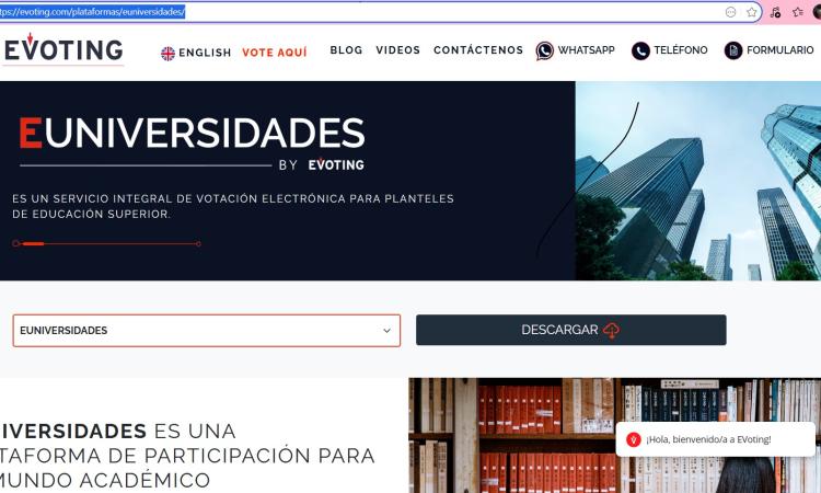 UNAH implementará sistema chileno de voto electrónico para comicios estudiantiles