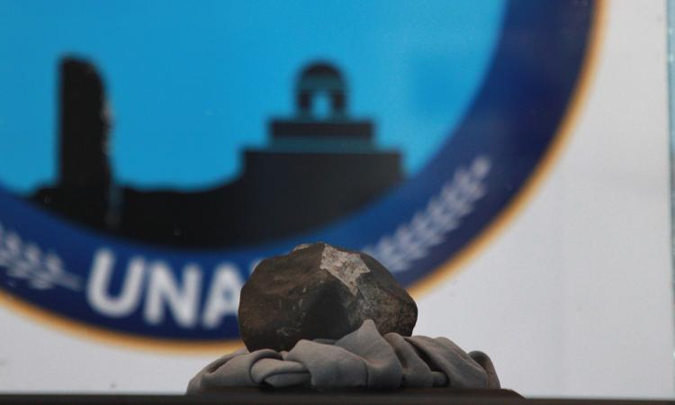 UNAH exhibe su meteorito, uno de los cuatro documentados en Centroamérica con 4,500 millones de años 