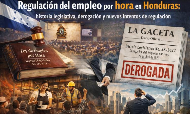 Regulación del empleo por hora en Honduras: historia legislativa, derogación y nuevos intentos de regulación