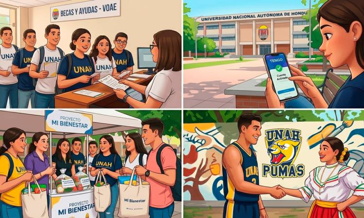 UNAH inicia desembolso de becas estudiantiles