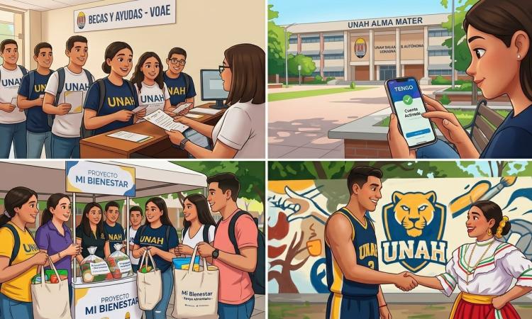 UNAH inicia desembolso de becas estudiantiles