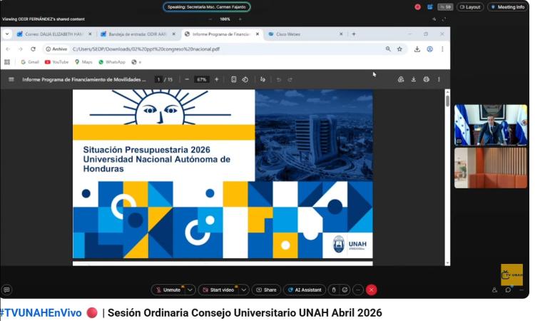 Presupuesto, informes y convenios fueron discutidos y aprobados en el Consejo Universitario