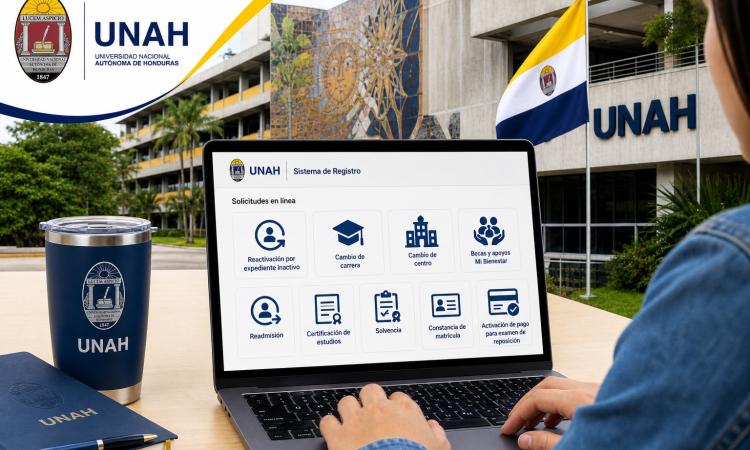 Estas son las solicitudes que puedes realizar a través del Sistema de Registro de la UNAH