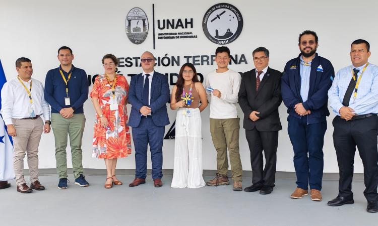 Honduras da un paso histórico hacia la era espacial con nueva estación terrena de la UNAH
