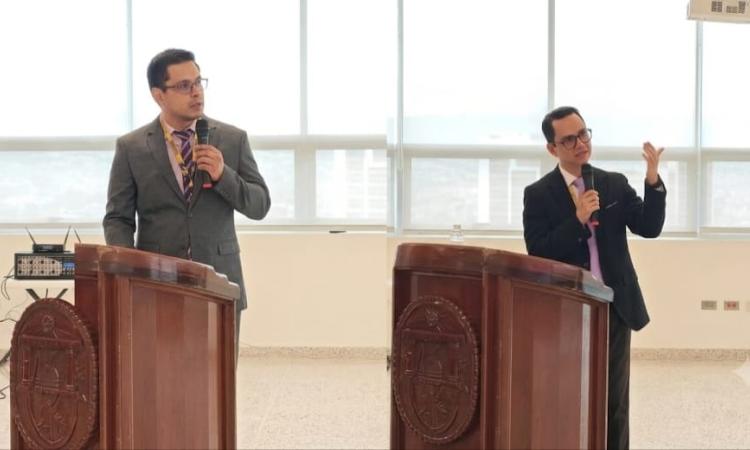 Aspirantes a la VRI presentan sus planes ante la JDU, dos visiones para proyectar a la UNAH hacia el mundo