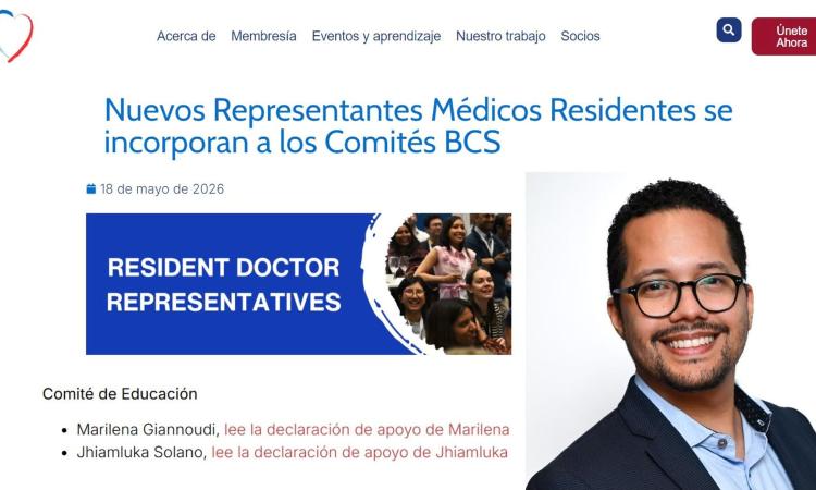Médico egresado de la UNAH es elegido miembro del Comité Educativo de la Sociedad Británica Cardiovascular