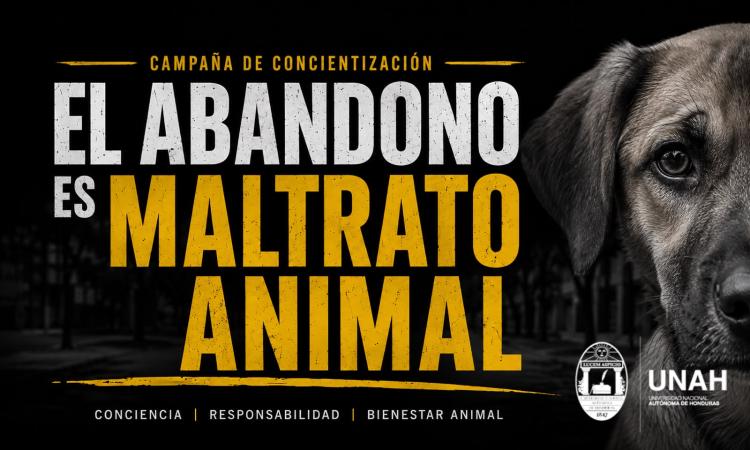 UNAH impulsa campaña de concientización para prevenir el abandono de animales en sus campus