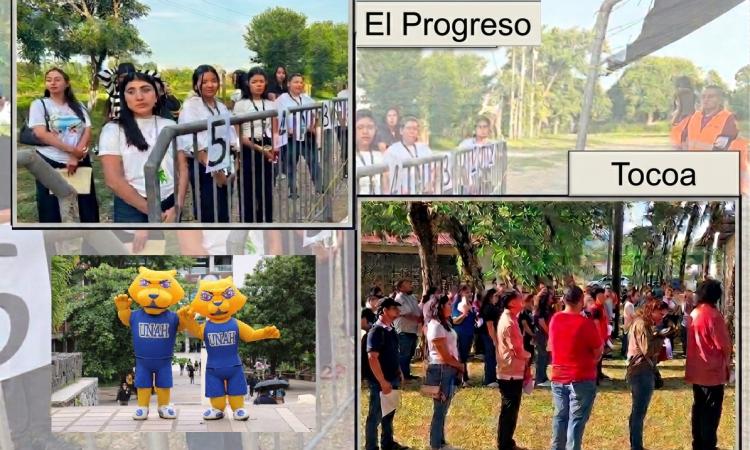 UNAH aplica por primera vez la PHUMA en los centros de Educación a Distancia de El Progreso y Tocoa 