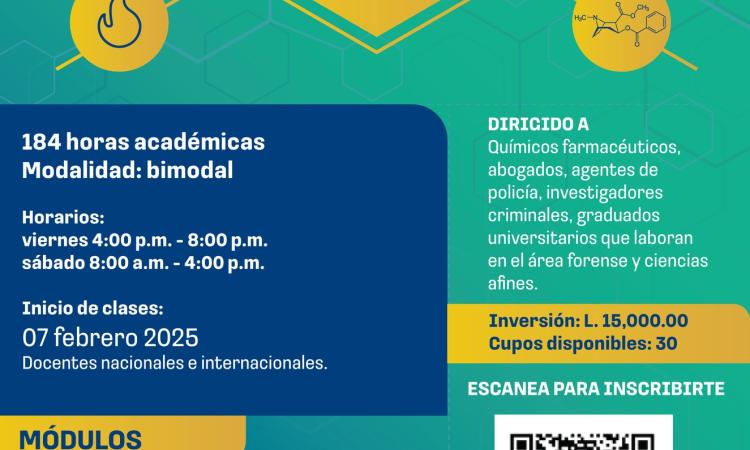 Convocatoria abierta: II Promoción Diploma en Química Forense