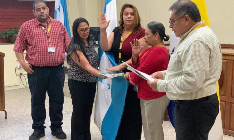 Juramentación del Comité de Vinculación del Departamento de Ciencias Jurídicas en el Campus Cortés