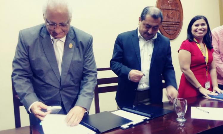 UNAH firmó Carta de Cooperación con la Mancomunidad de Municipios del Golfo